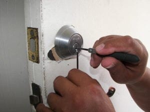 locksmith near me at work picking a lock when locked out